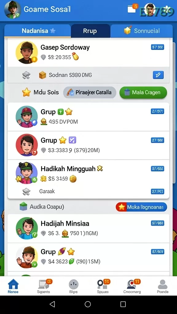 Cuplikan layar SVIP5 — menu navigasi