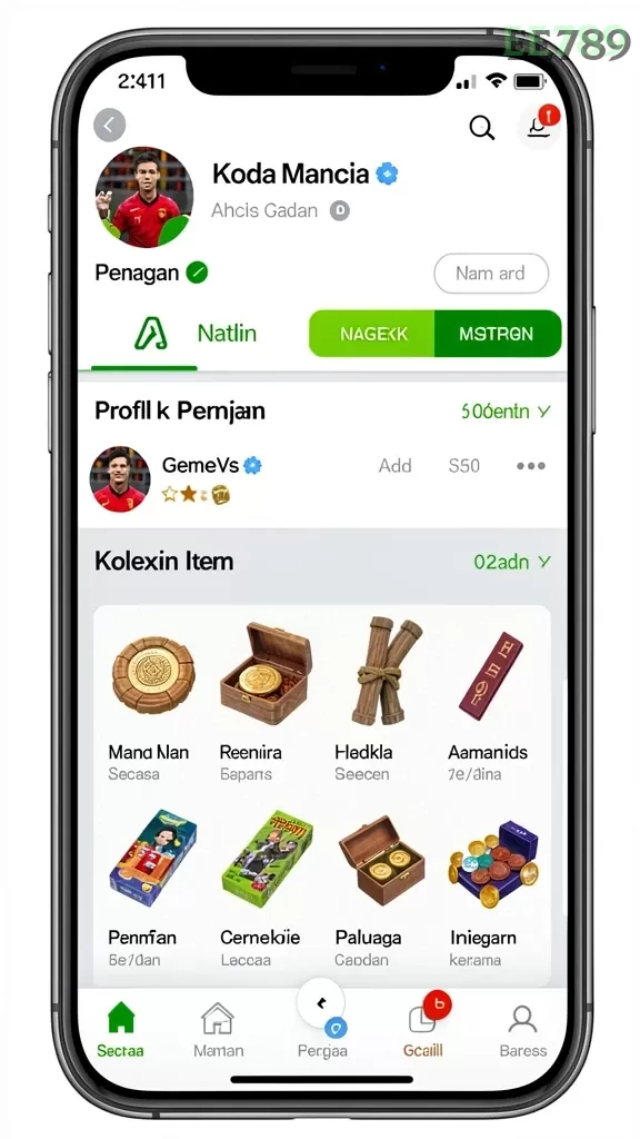 Cuplikan layar ZARA4D — menu navigasi